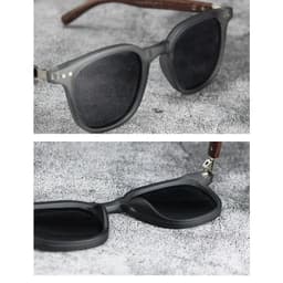 image-Sunglasses for Men Women's Trendy Retro Wood Grain Polarized UV Protection Eyewear Cycling Outdoor Street Photography