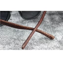 image-Sunglasses for Men Women's Trendy Retro Wood Grain Polarized UV Protection Eyewear Cycling Outdoor Street Photography