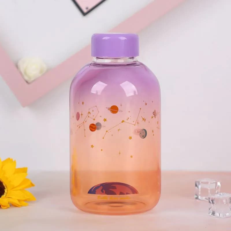image-Starry sky water cup gradient color cup girl student mouth cup