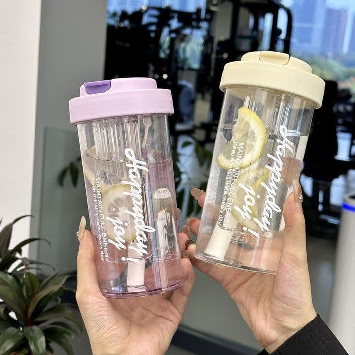 image-Plastic Water Cup Scented Tritan High Temperature Resistant Large Capacity Cup
