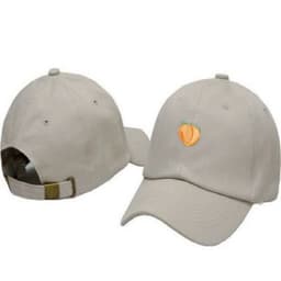 image-Peach Embroidery Peaked Cap For Women