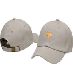 image-Peach Embroidery Peaked Cap For Women