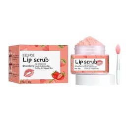 image-Strawberry Lip Scrub, Moisturize Lips, Prevent Dry Crack, Jojoba Coconut Oils