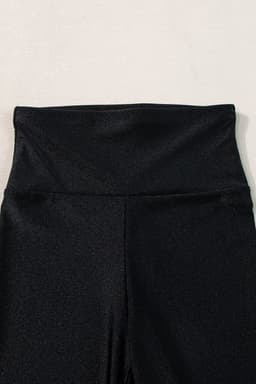 image-High Rise Tight Leggings with Waist Cincher - Black
