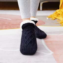 image-Winter Woolen Socks Women Thicken Warm Home Bedroom Socks Slippers Men Non-slip Foot Warmer Snow Socks Calcetines Mujer