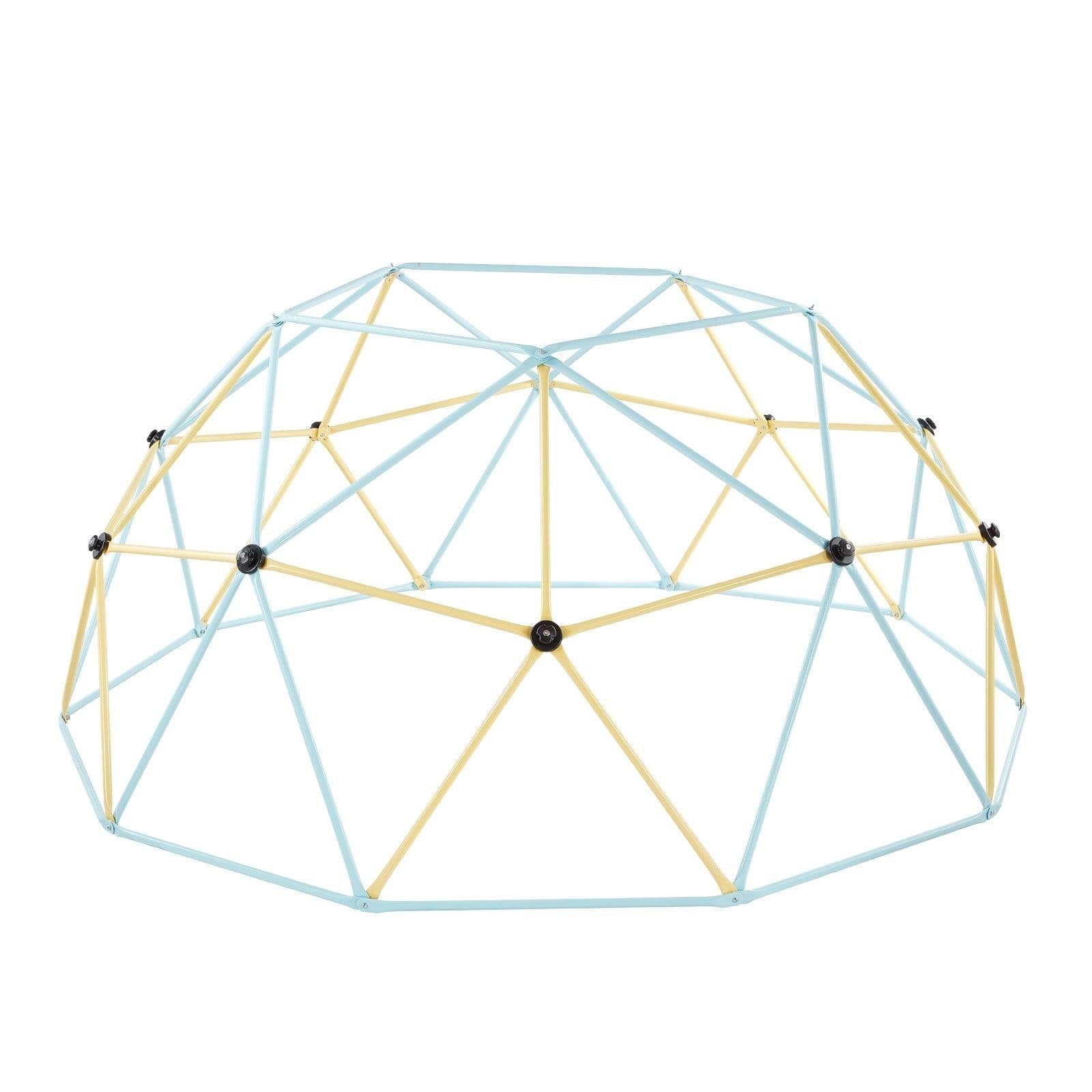 image-VEVOR Climbing Dome, 10FT Geometric Dome Climber, 1000LBS Loading Jungle Gym Playground with 2 Basketballs & Octopus Net, Easy-Assembly Outdoor Backyard Climbing Equipment for Kids 3 to 10 Years Old