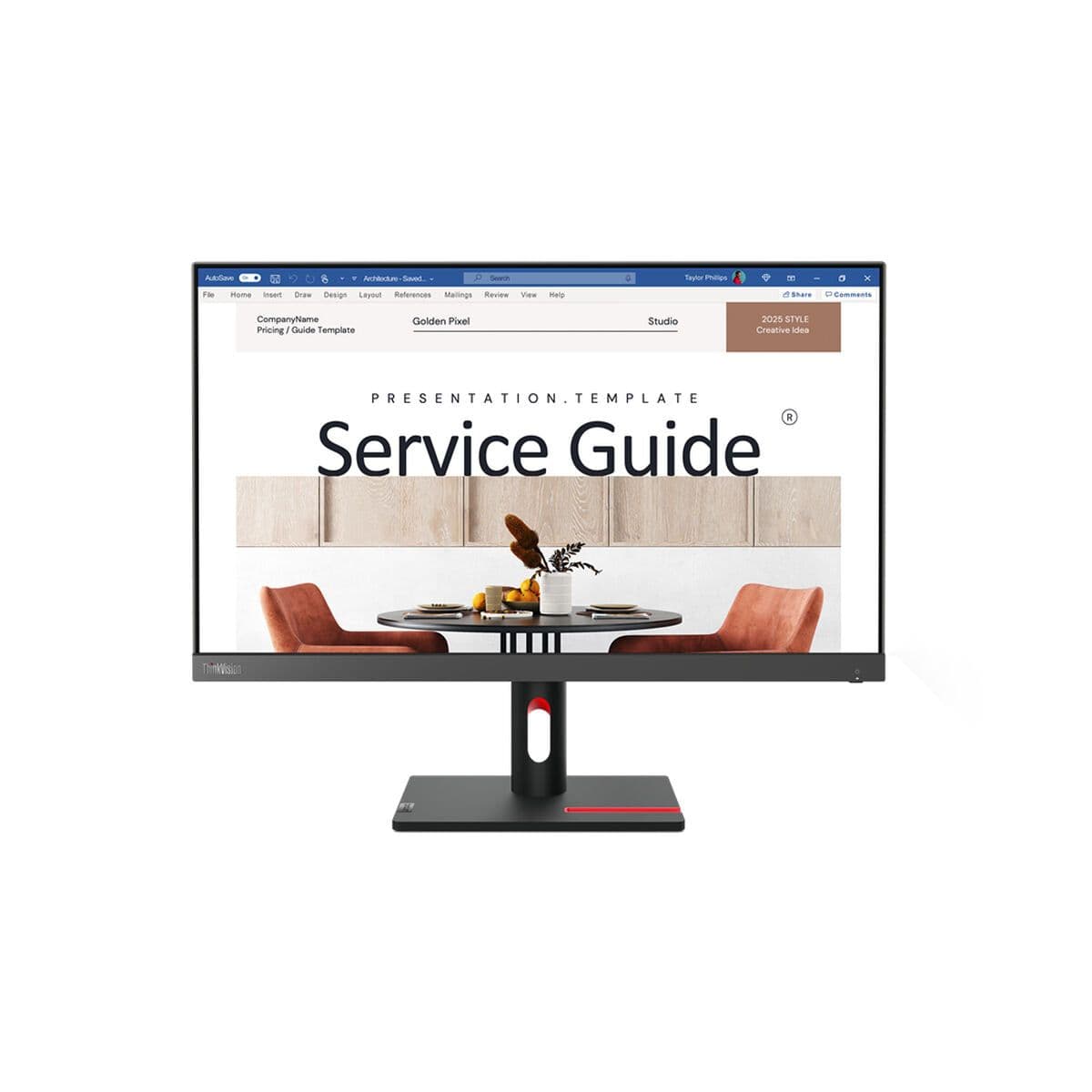 image-Monitor Lenovo ThinkVision S24i-30 Full HD 23,8" 100 Hz