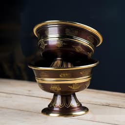 image-India Copper God of Wealth Water Supply Cup for Buddha Cup