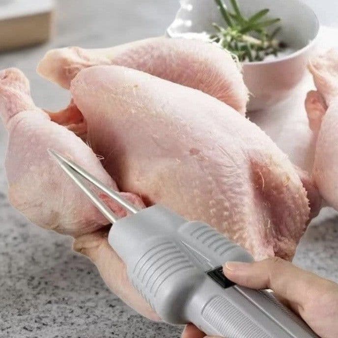 image-Portable Electric Poultry Plucker - USB Stainless Steel Tool