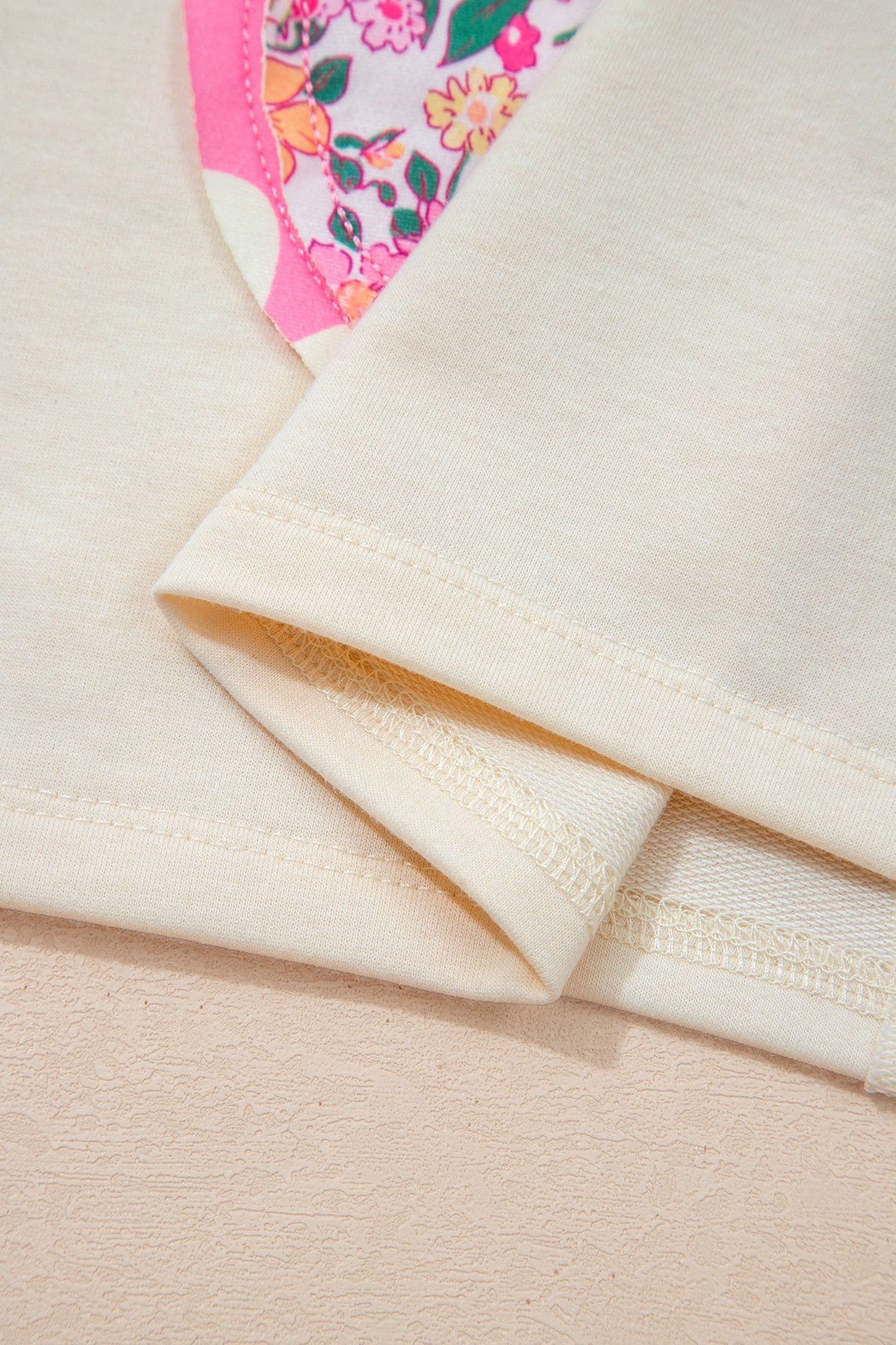 image-Jet Stream Floral Patched Oversized Tee