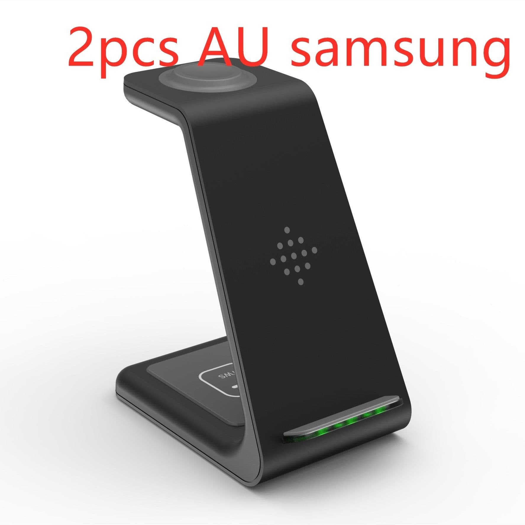 image-3 In 1 Fast Charging Station Wireless Charger Stand Wireless Quick Charge Dock For Phone Holder