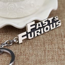 image-European and American Movie Peripheral Accessories Fast and Furious FAST FURIOUS Alphabet Keychain Foreign Trade Wholesale