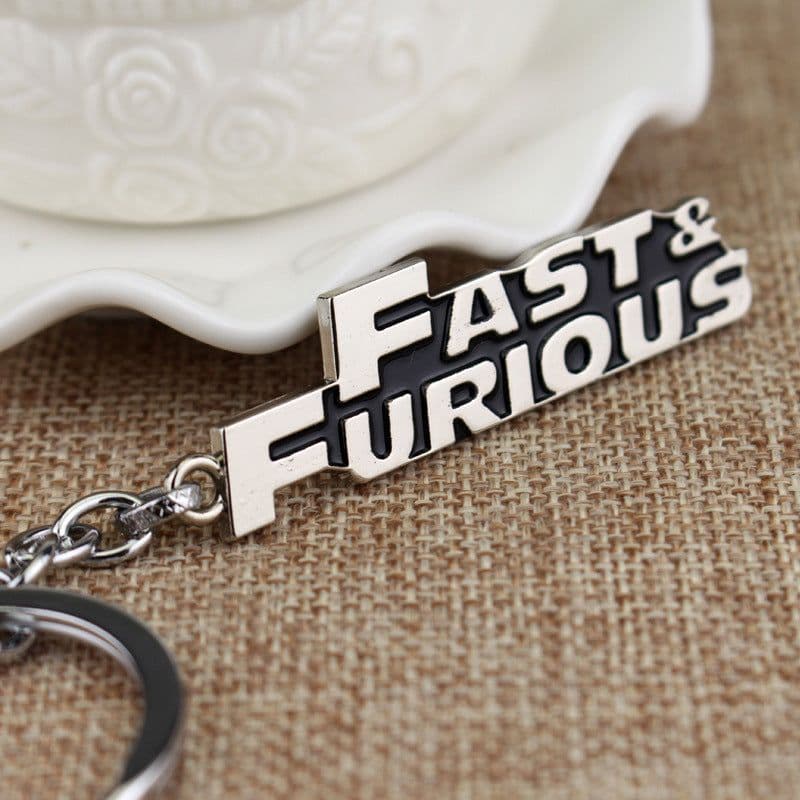 image-European and American Movie Peripheral Accessories Fast and Furious FAST FURIOUS Alphabet Keychain Foreign Trade Wholesale