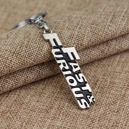 image-European and American Movie Peripheral Accessories Fast and Furious FAST FURIOUS Alphabet Keychain Foreign Trade Wholesale