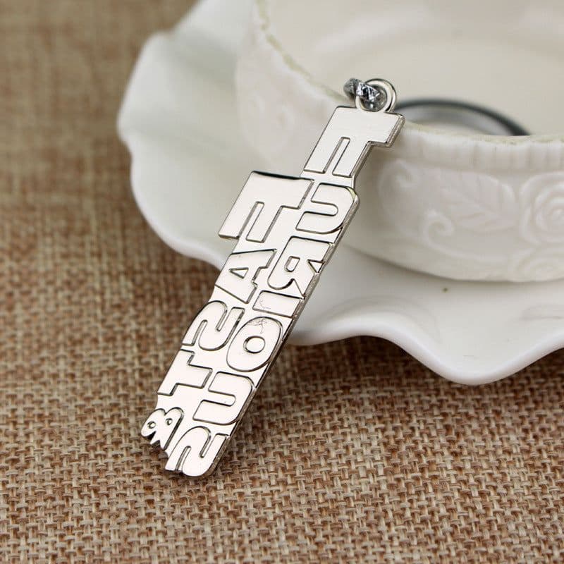 image-European and American Movie Peripheral Accessories Fast and Furious FAST FURIOUS Alphabet Keychain Foreign Trade Wholesale