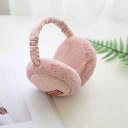 image-Bluetooth Earmuffs Headphones Warm Plush Earmuffs Ure Color Fashion Foldable Soft Simple Adjustable Winter Accessories