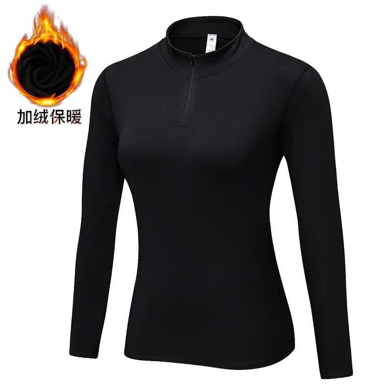image-Yu Erlian Winter Fleece Yoga Sweater - Hemp Black XXL