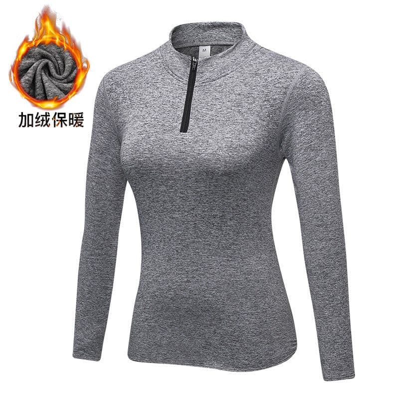 image-Yu Erlian Winter Fleece Yoga Sweater - Hemp Black XXL