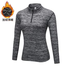 image-Yu Erlian Winter Fleece Yoga Sweater - Hemp Black XXL