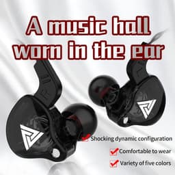 image-Original QKZ AK6 In Ear Earphone 6 Dynamic Driver Unit Headphone With Mic Stereo Sports HIFI Subwoofer Headset Monitor Earbuds