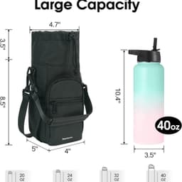 image-Water Bottle Pouch Water Bottle Shoulder Bag Water Cup Bag Crossbody Kettle Cover