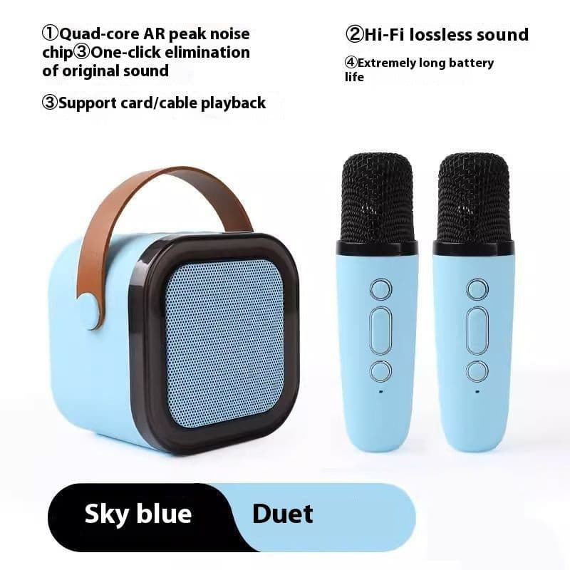 image-Wireless Bluetooth Audio Mini Microphone Singing And Singing All-in-one Machine Children's Family Ktv Suit