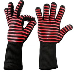 image-Fireproof BBQ Gloves - 800°F Heat Resistant Silicone