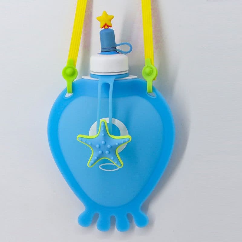 image-Silicone Children's Foldable Water Cup Outdoor Cartoon