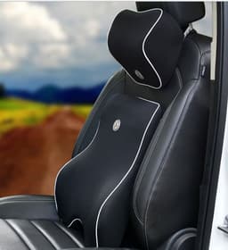 image-Car Memory Cotton Lumbar Suit Pillow Back Pad Waist Car Interior Seat Four Seasons Universal New Slow Rebound
