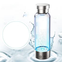 image-Hydrogen Rich Electrolytic Water Cup Negative Ion Generator Portable Intelligent Health Glass
