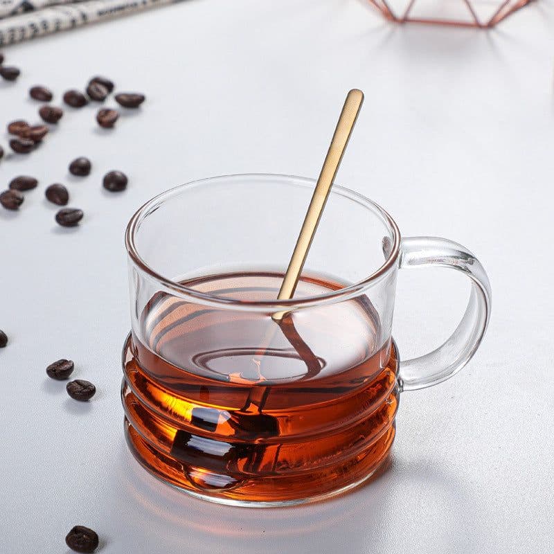 image-Environmental Protection High Borosilicate Glass Tea Cup Household Water Cup