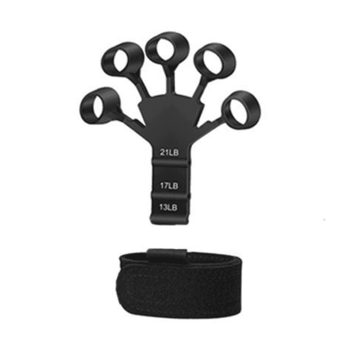 image-Cross-border silicone finger trainer 5-finger wrist puller finger strength finger rehabilitation belt flexion and extension vein trainer
