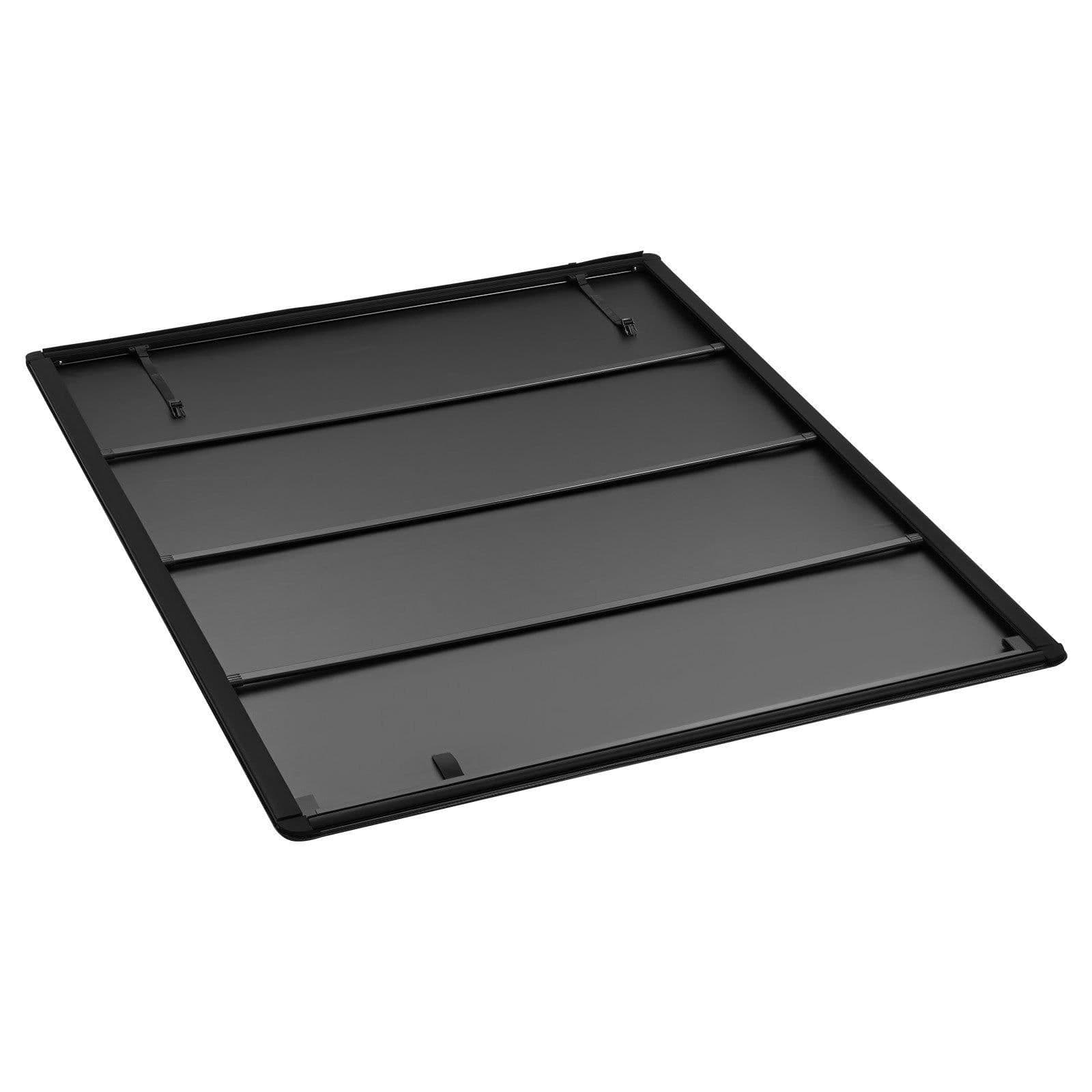image-VEVOR Soft Roll-Up Truck Bed Tonneau Cover, Compatible with 2017-2025 Ford F-250/350/450 Super Duty, Fits 6.8 ft (6 ft 10 in/82 in) Bed, Triple-Layer PVC Tonneau Cover with Three Aluminum Alloy Bars