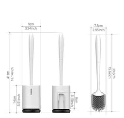 image-Non-stick Hair Soft Plastic Brush Head Toilet