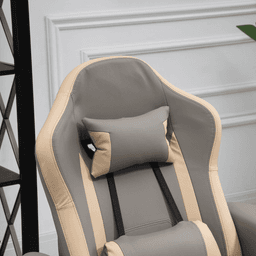 image-Manual Recliner Armchair PU Sofa Chair w/ Adjustable Leg Rest & 135� Reclining