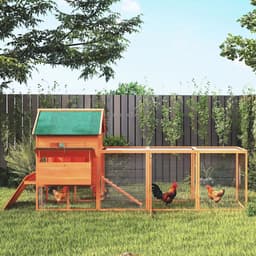 image-PawHut Chicken Coop - Gray, 136.5" L x 63" W x 59" H