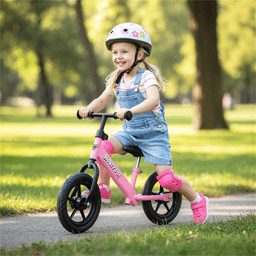 image-Toddler Balance Bike 2-5 Years 11" Pink