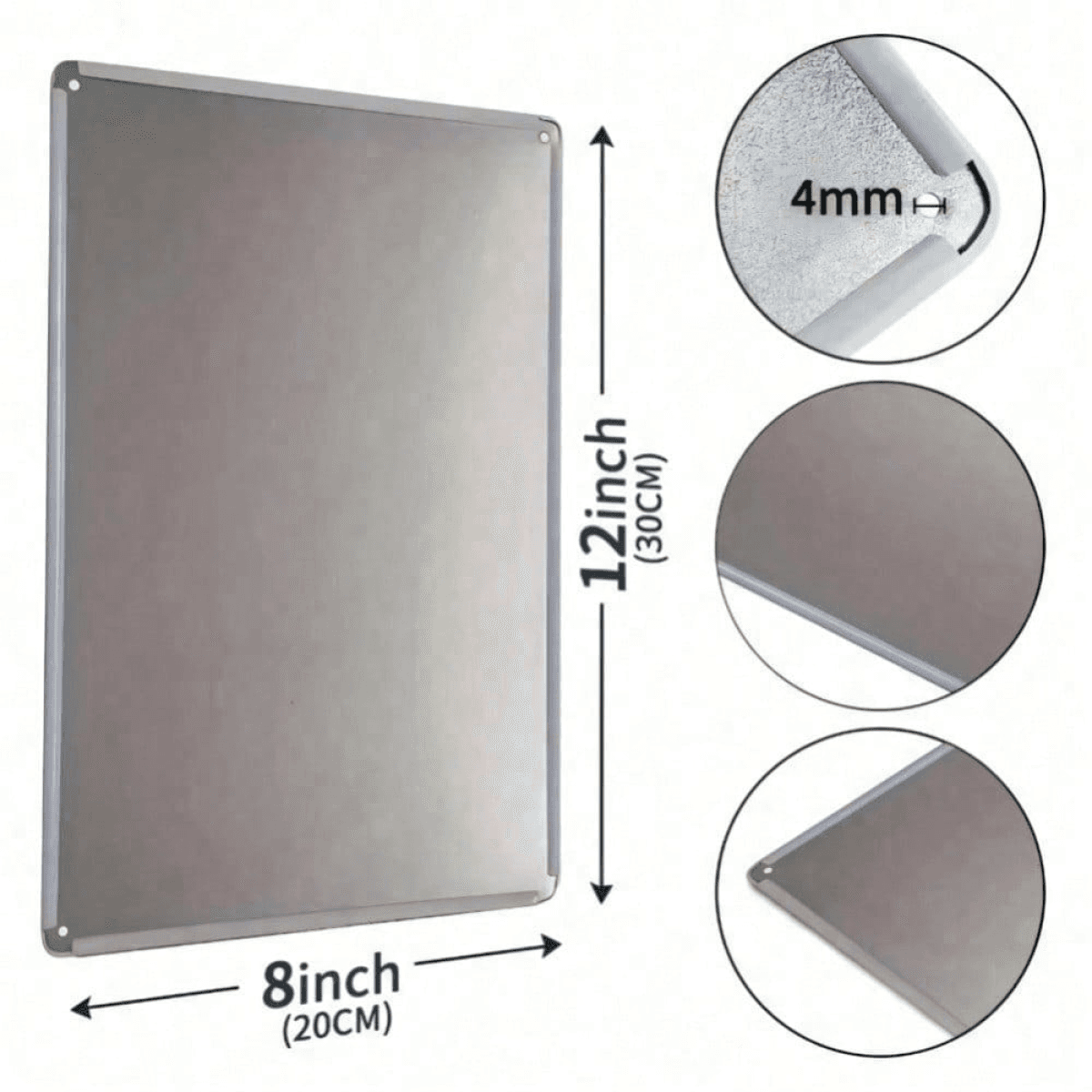 image-Employees Only Metal Door Sign - Durable Office Decor 8x12"