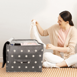 image-VINSANI 3pc DELUXE STORAGE BAGS GREY STAR 0000329