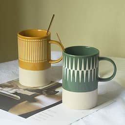 image-Creative Ceramic Mug Office Water Couple Cup