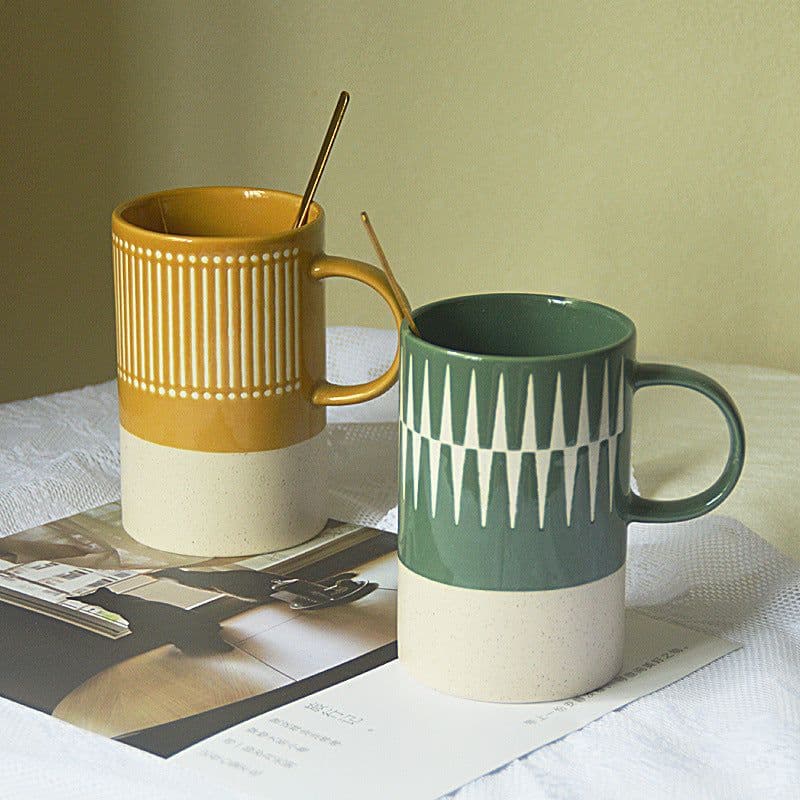 image-Creative Ceramic Mug Office Water Couple Cup