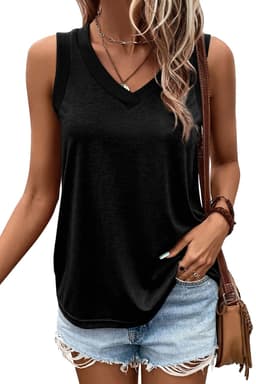 image-Mist Green Ribbed V Neck Tank