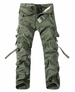 image-Men's Multi-pocket Cargo Pants Washed Hot Sale Cargo Pants