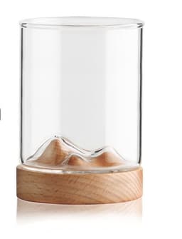 image-High Borosilicate Glass Water Cup Mountain Style Tea Cup