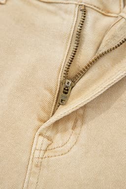 image-Apricot Wide Leg Cropped Jeans - Seamed