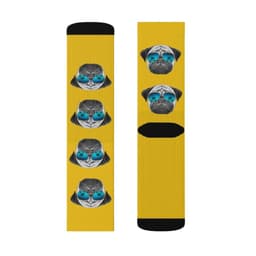 image-Pug in Sunglasses Fun Novelty Socks