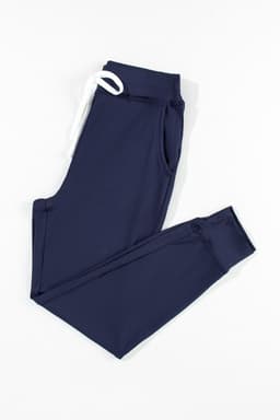 image-Black Drawstring Waist Pocketed Joggers