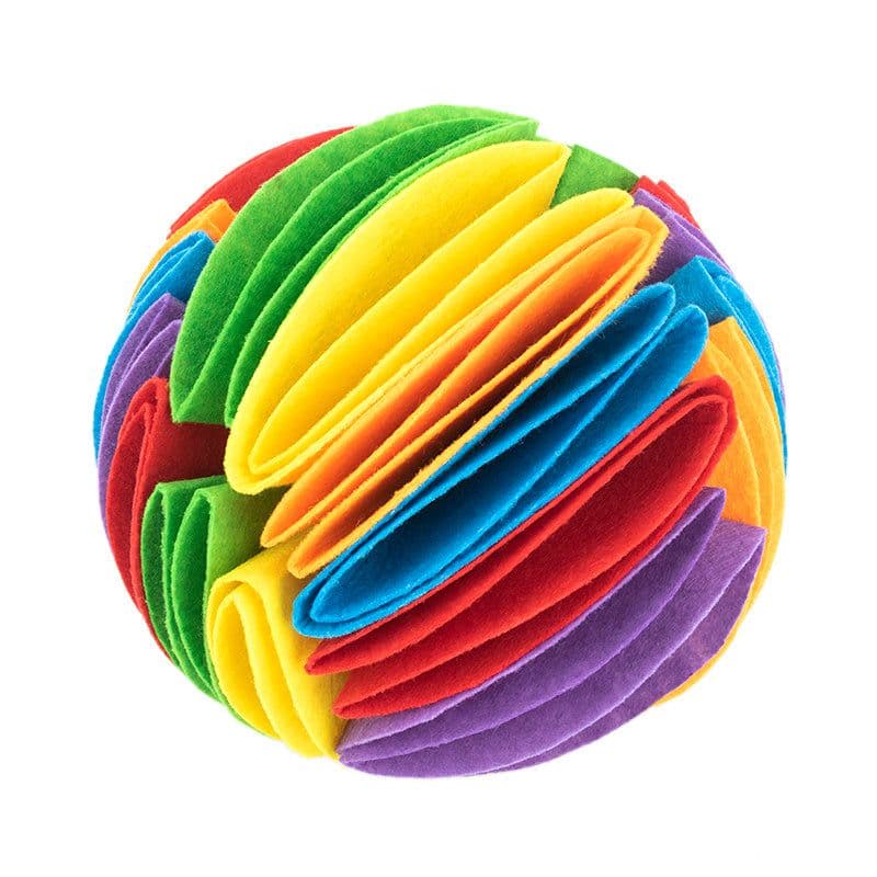 image-Foldable Dog Snuffle Ball Dog Training Toys Increase IQ Pet Cat Training Games Feeding Intelligence Toy