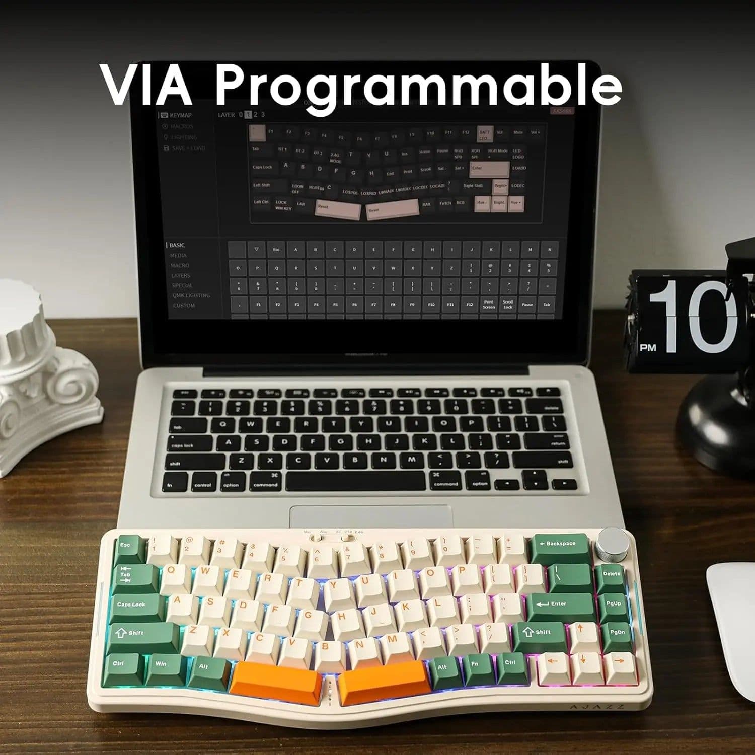 image-MAMBASNAKE x Ajazz AKS068 Pro 68 Keys Alice-Layout VIA Programmable Gasket Mechanical Keyboard