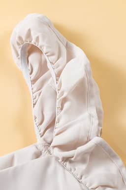 image-Oatmeal Solid Ruffle Trim Sleeveless Top